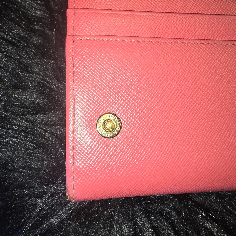 Prada Pink Saffiano Leather Wallet - Picture 7 of 9